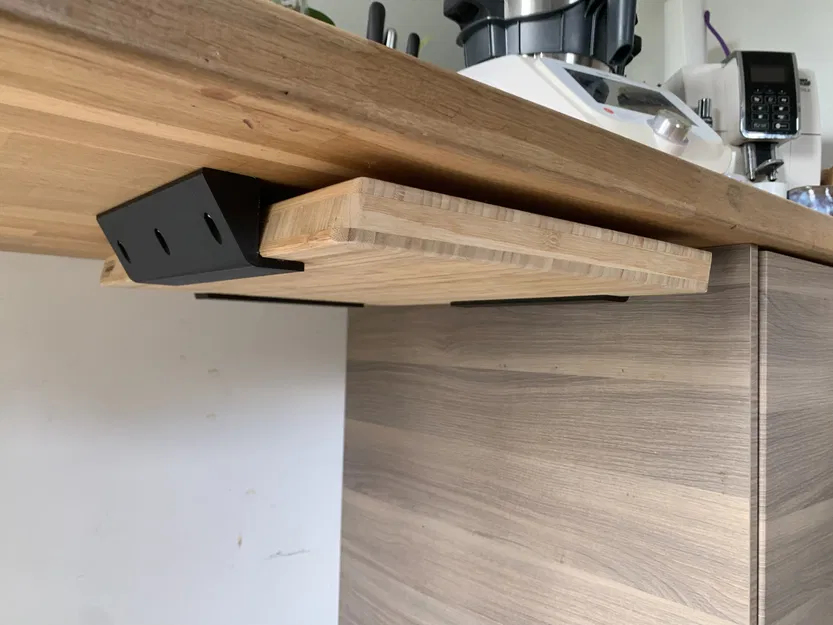 Bộ giá đỡ treo thớt dưới mặt bàn tiện lợi - Image 1