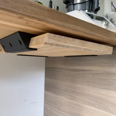 Bộ giá đỡ treo thớt dưới mặt bàn tiện lợi