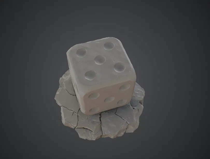 Giant Dice Monument – Tượng Xúc Xắc Fantasy Độc Đáo - Image 1