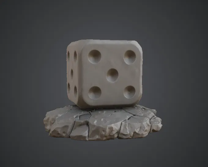 Giant Dice Monument – Tượng Xúc Xắc Fantasy Độc Đáo - Image 2