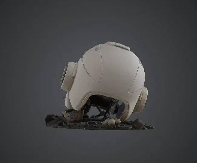 Đầu Robot Bại Trận – Di Vật Sci-Fi - Image 3