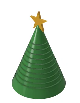 Mô hình cây thông Noel trang trí 3D dễ in cho mùa lễ hội - Image 1