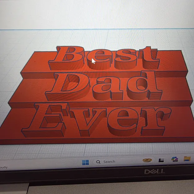 Mô hình 3D Best Dad Ever – Món quà ý nghĩa tặng ba - Image 1