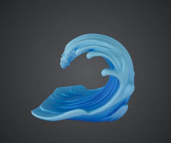 Tác phẩm điêu khắc Sóng Biển – Mô hình sóng nước sống động - Image 1