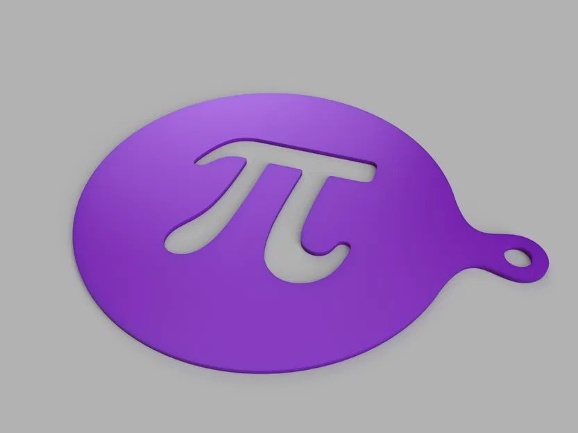 Khuôn tạo hình bọt cà phê Pi Coffee Stencil độc đáo - Image 2