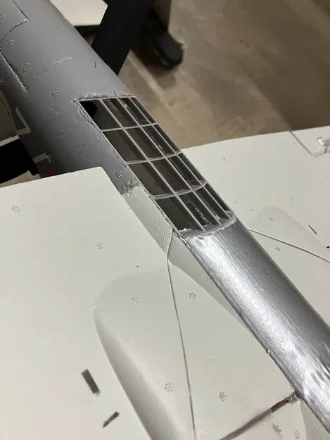 Miệng lấy gió phụ (cheater) lớn cho MB-339 50mm EDF - Image 2