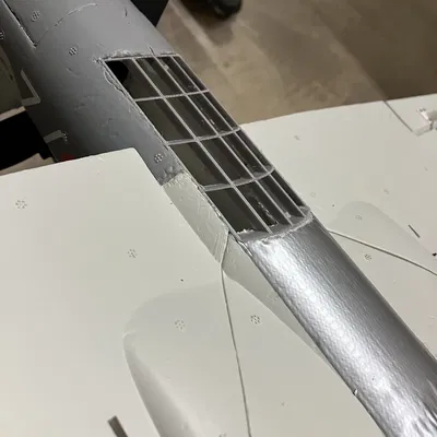 Miệng lấy gió phụ (cheater) lớn cho MB-339 50mm EDF