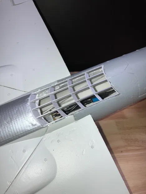 Miệng lấy gió phụ (cheater) lớn cho MB-339 50mm EDF - Image 3