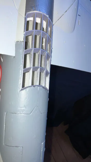 Miệng lấy gió phụ (cheater) lớn cho MB-339 50mm EDF - Image 4