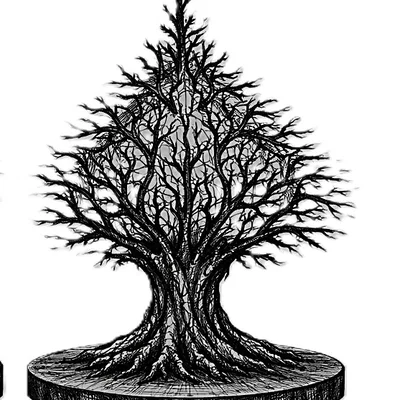 Mô hình Wolf Tree trang trí nghệ thuật in 3D độc đáo