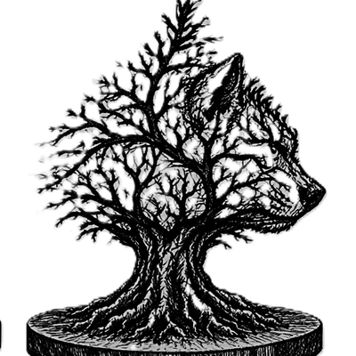 Mô hình Wolf Tree trang trí nghệ thuật in 3D độc đáo