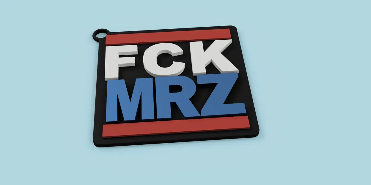 Mô hình móc khóa in 3D FCK MRZ cá tính, độc đáo - Image 1