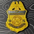 Mô hình in 3D huy hiệu đặc vụ tuần tra biên giới Mỹ Border Patrol - Thumbnail 1