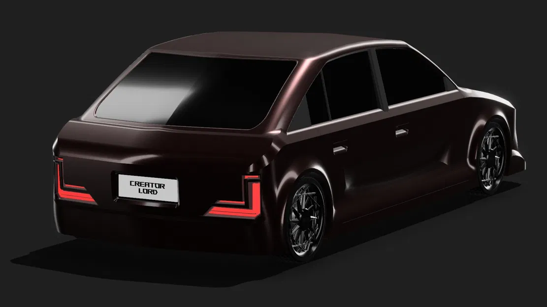 CL1M15 - Mô hình xe Sedan 3D Concept - Image 4