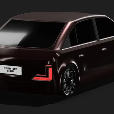 CL1M15 - Mô hình xe Sedan 3D Concept