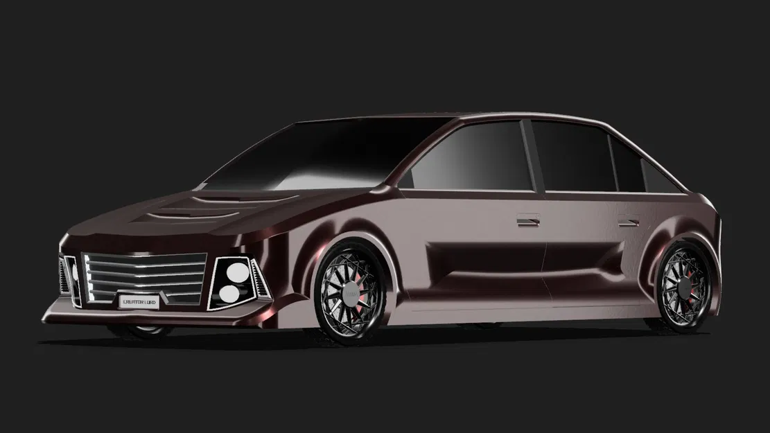 CL1M15 - Mô hình xe Sedan 3D Concept - Image 5