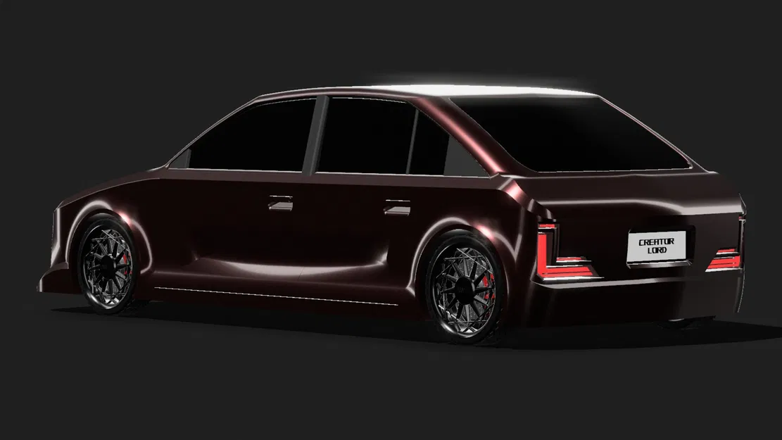 CL1M15 - Mô hình xe Sedan 3D Concept - Image 6