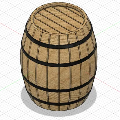 Mô hình thùng gỗ 3D đa năng (Keg) 1 lít độc đáo