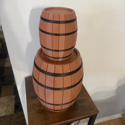 Mô hình thùng gỗ 3D đa năng (Keg) 1 lít độc đáo