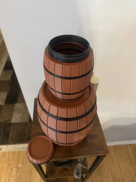 Mô hình thùng gỗ 3D đa năng (Keg) 1 lít độc đáo - Image 3