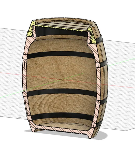 Mô hình thùng gỗ 3D đa năng (Keg) 1 lít độc đáo - Image 9