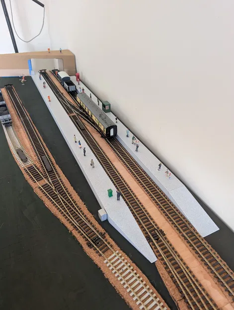 Bộ bệ ga tàu hỏa lắp ghép (Modular Model Railway Station Platforms) - Image 1