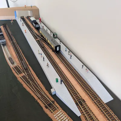 Bộ bệ ga tàu hỏa lắp ghép (Modular Model Railway Station Platforms)