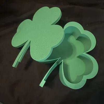 Mô hình hộp đựng đồ hình cỏ ba lá (Shamrock Box) xinh xắn