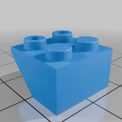 Gạch mái dốc 45° 2x2 ngược tương thích Lego 3660