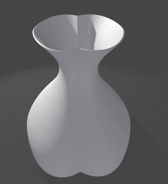 Bình hoa nghệ thuật phong cách độc lạ (Funky Flower Vase) 3D - Image 1