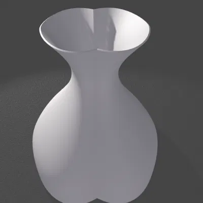 Bình hoa nghệ thuật phong cách độc lạ (Funky Flower Vase) 3D