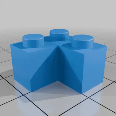 Mảnh gạch góc 2x2 tương thích Lego (Cornerstone 2357)