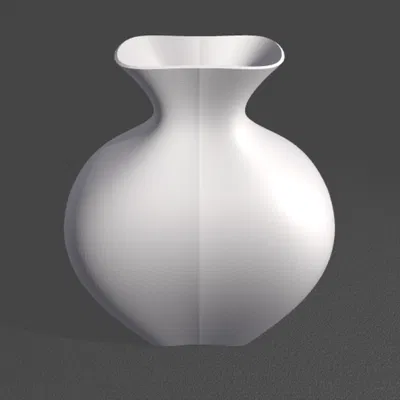 Mẫu lọ hoa trang trí 3D đơn giản và hiện đại