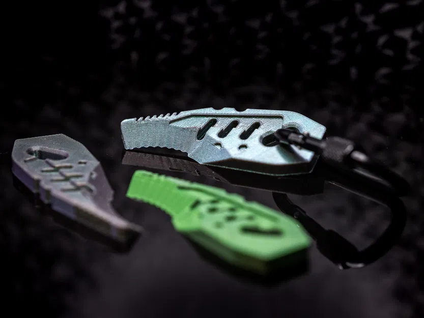 Dụng cụ mở thùng EDC có răng cưa (Móc khóa cắt bao bì) - Image 3