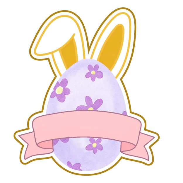 Khuôn Cắt Bánh Quy Hình Trứng Phục Sinh Có Bảng Tên Độc Đáo - Image 1