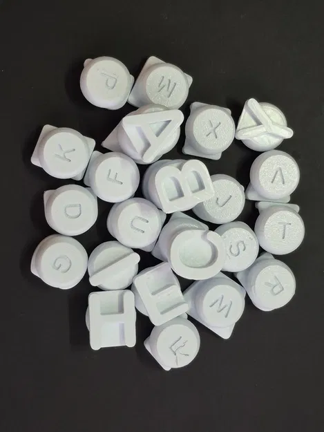 Bộ khuôn in chữ cái lên đất nặn, đất sét cho bé vui chơi sáng tạo - Image 2