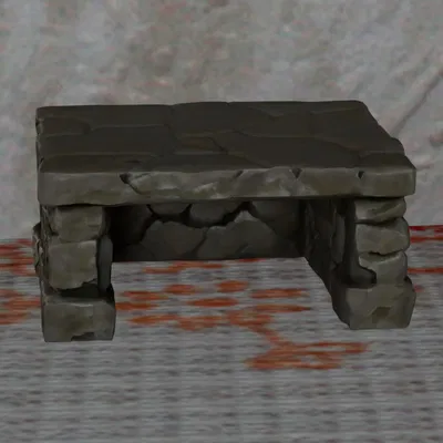 Mô hình bàn ghế đá 32mm cho sa bàn TTRPG và mô hình tiểu cảnh