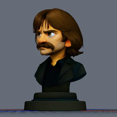 Mô hình 3D Behzat Ç. phiên bản hoạt hình độc đáo