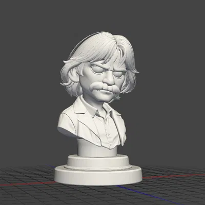 Mô hình 3D Behzat Ç. phiên bản hoạt hình độc đáo