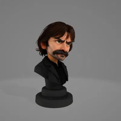 Mô hình 3D nhân vật Behzat Ç. - Tượng bán thân trang trí độc đáo