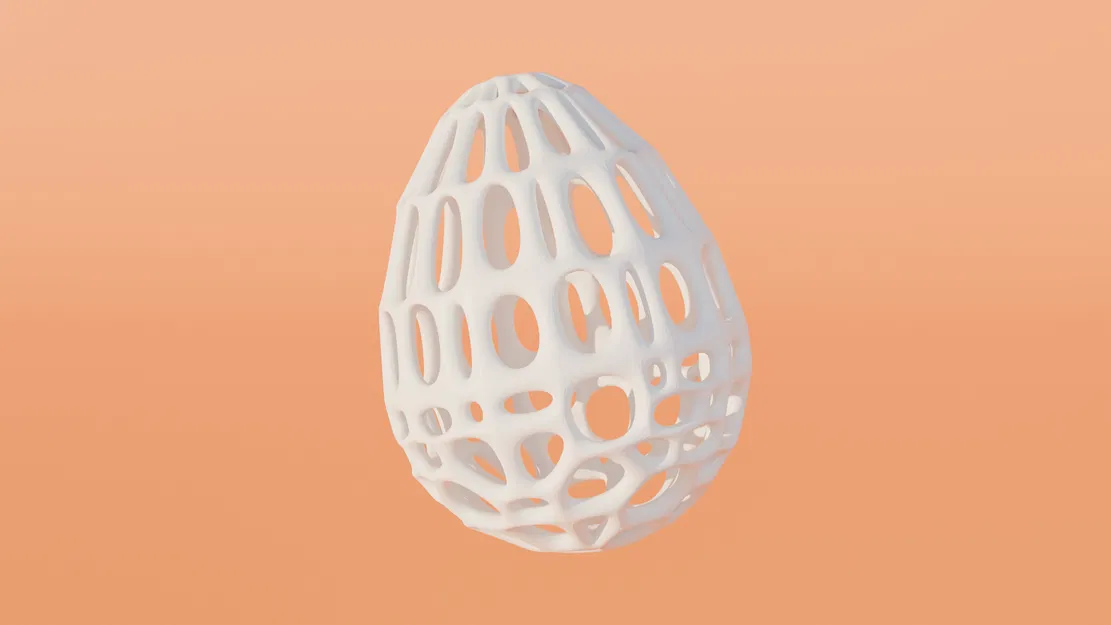 Mô hình quả trứng Phục sinh Voronoi trang trí độc đáo - Image 1