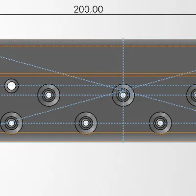 Giá treo chìa khóa 3D đa năng cho tàu thuyền - Thiết kế 9 móc