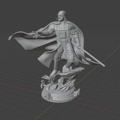 Mô hình 3D Darth Vader cực chi tiết cho người hâm mộ Star Wars