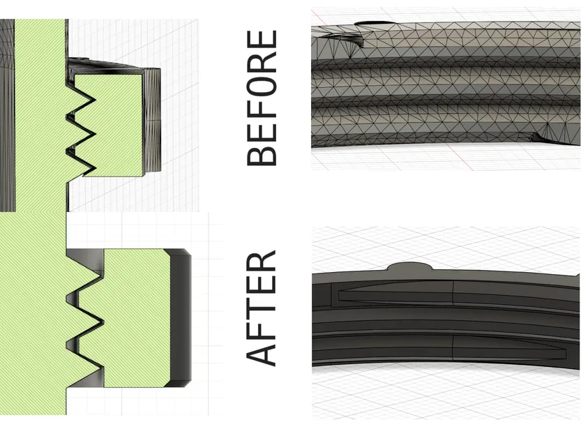 Mẫu đai ốc cố định (Fixed nut) cải tiến cho khớp nối in 3D chính xác - Image 1