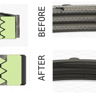 Mẫu đai ốc cố định (Fixed nut) cải tiến cho khớp nối in 3D chính xác