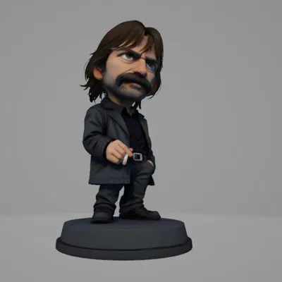 Mô hình 3D nhân vật Behzat Ç. phong cách Chibi cho người hâm mộ