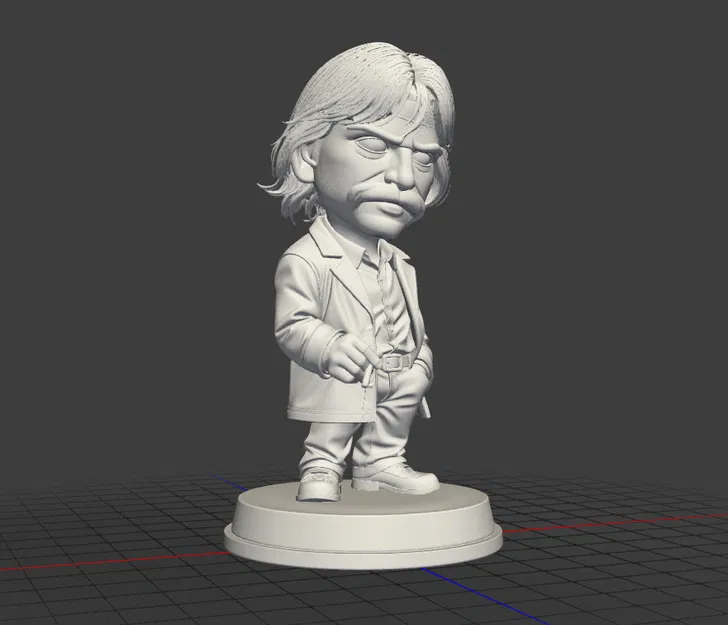 Mô hình 3D nhân vật Behzat Ç. phong cách Chibi cho người hâm mộ - Image 3