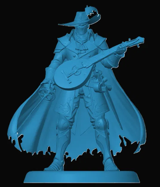 Mô hình Warforged Bard cho game RPG - Image 1