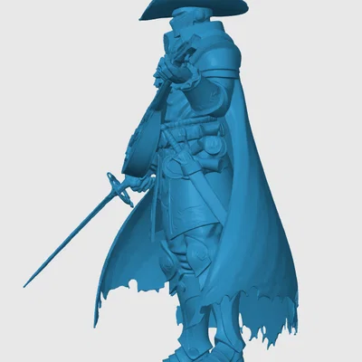 Mô hình Warforged Bard cho game RPG