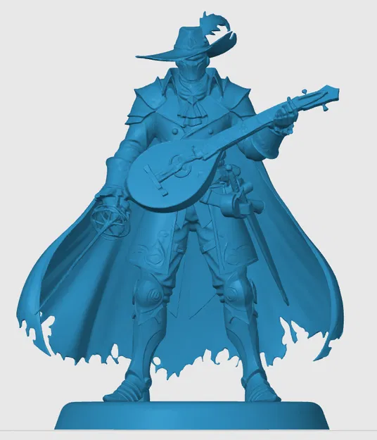 Mô hình Warforged Bard cho game RPG - Image 3